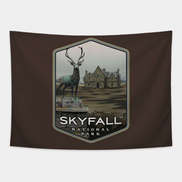 Skyfall National Park Tapestry by MindsparkCreative