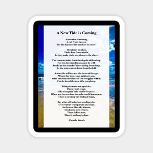 A New Tide is Coming Poem by Pamela Storch Magnet