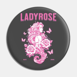 LadyRose Rose Gardening Pin