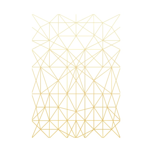 Gold Geometric Lines by Blue-Banana