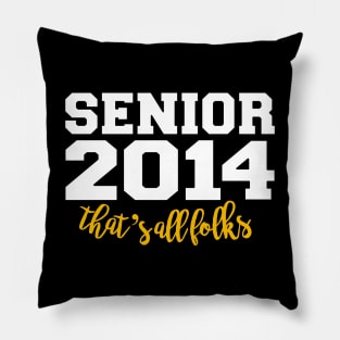 Funny senior proud mom 2024 graduation class Pillow