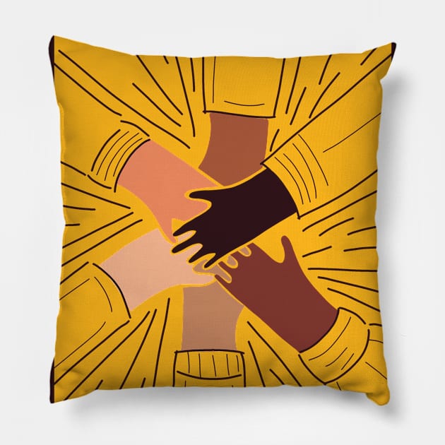 Stronger together Pillow by viovi