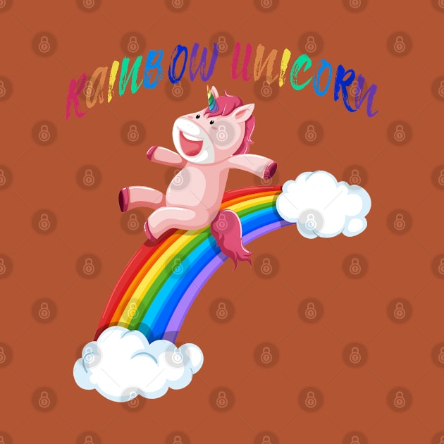 Rainbow Unicorn Lover by JeffDesign