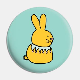 Yellow Easter Bunny Pin