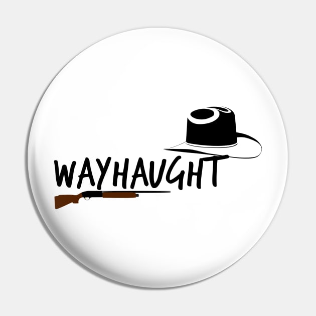 WayHaught - minimalist - Wynonna Earp Pin by tziggles