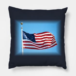 USA Betsy Ross Flag Waving First United States Flag Vote Election 102 Pillow