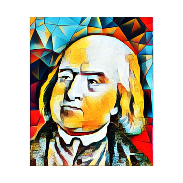 Jeremy Bentham Abstract Portrait | Jeremy Bentham Artwork 2 by JustLit