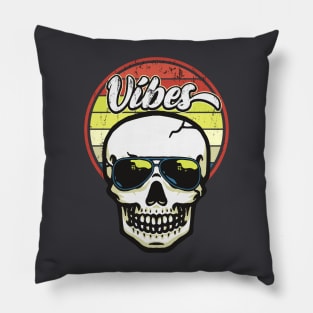 Skull Vibes Smile Pillow
