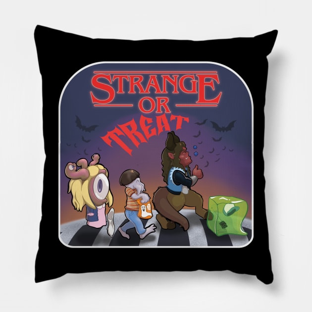 Strange Or Treat Pillow by Nirelle