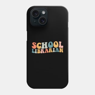 School Librarian Retro Library Book Lovers Phone Case