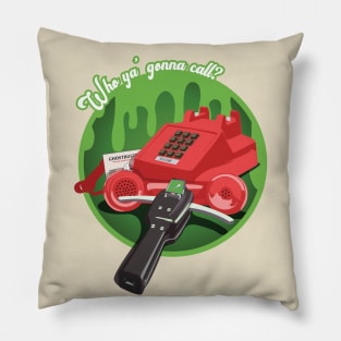 Who ya' gonna call? (GREEN) Pillow