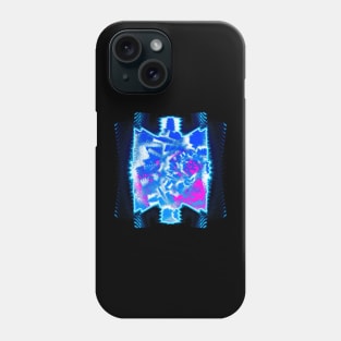 Abstract Neon Glitch - Geometric Pop Art Design Phone Case