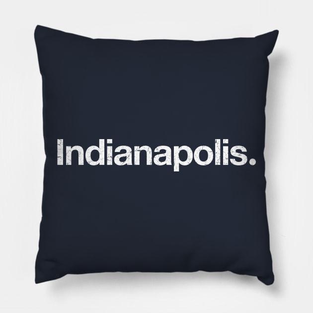 Indianapolis. Pillow by TheAllGoodCompany