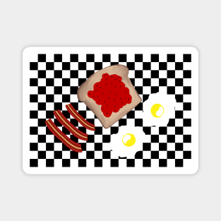 BACON And Eggs For Breakfast Magnet