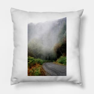 Foggy Mountain Road Pillow