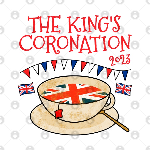 The Kings Coronation 2023 Tea UK Flag by doodlerob