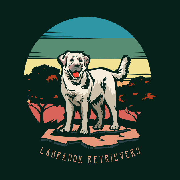 Labrador Dog | Retro design for Dog Lovers by WearthisWearthat