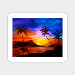 Hawaiian Sunset Magnet