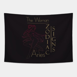 The woman Aries Tapestry