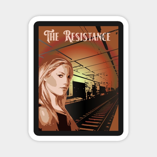 The Resistance - Board Games Design - Movie Poster Style - Board Game Art Magnet by MeepleDesign