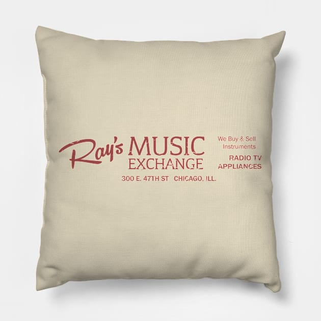 Ray's Music Exchange from The Blues Brothers Pillow by woodsman