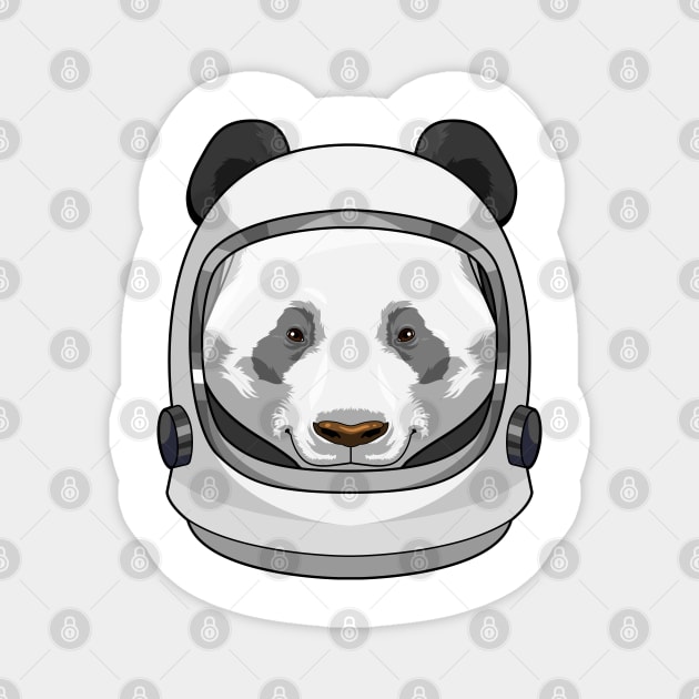 Panda as Astronaut with Helmet Magnet by Markus Schnabel