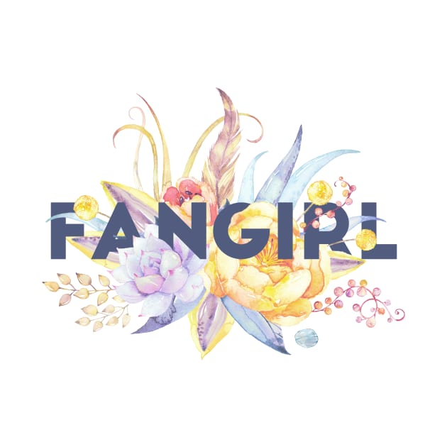 Floral FANGIRL by literarylifestylecompany