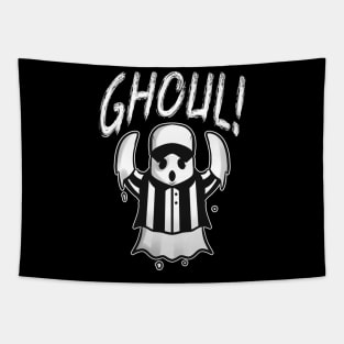 American Football Referee Ghost Goal Ghoul Halloween Tapestry