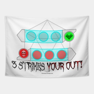 3 Strikes Your Out (Death Saving Throw) Tapestry