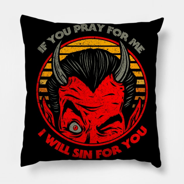 "SIN FOR YOU" Pillow by joeyjamesartworx