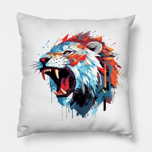 Lion Animal Freedom World Wildlife Wonder Abstract Pillow