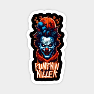 Pumpkin Killer clown of Halloween Magnet