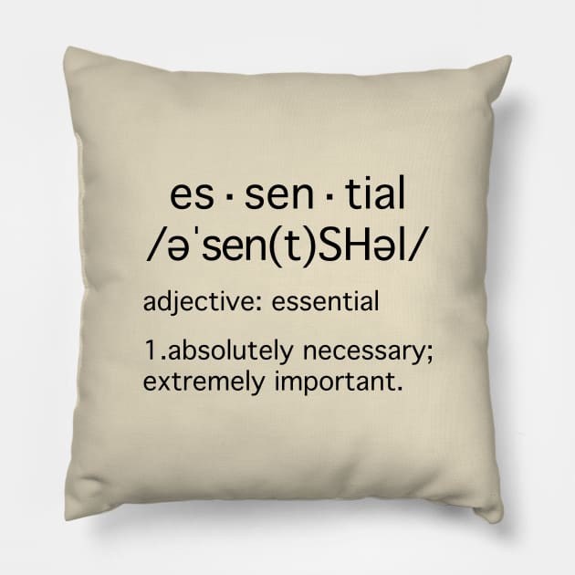 Essential Definition Pillow by NeilGlover