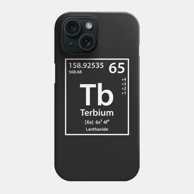 Terbium Element Phone Case by cerebrands