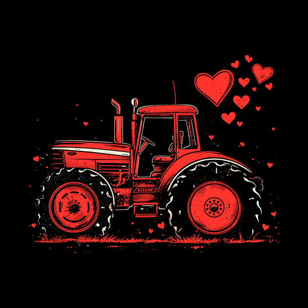 Farm Life Tractor | Valentines Day by Indigo Lake