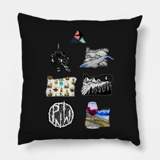 Oregon Sticker Pack Pillow