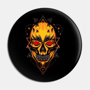 skull mask face Pin