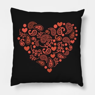 Paisley Heart - Valentine's Day T-shirt and Apparel Pillow