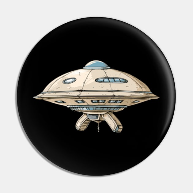 Vintage UFO Pin by peculiarbutcute