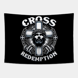 Cross of Redemption, His sacrifice to redeem humanity Tapestry