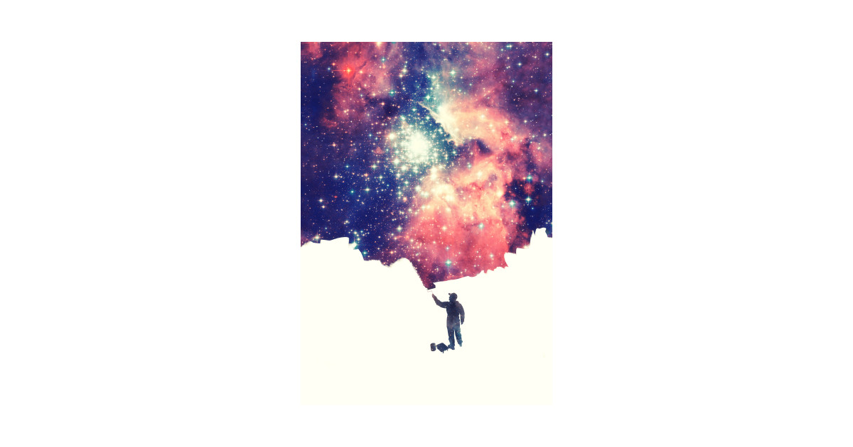 Painting The Universe Colorful Negative Space Art By Badbugs