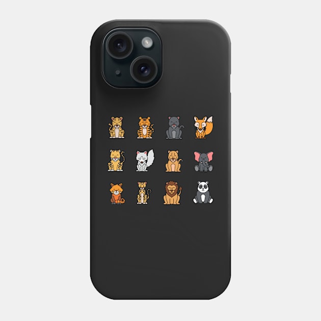 Cute animal zen mode Phone Case by monicasareen