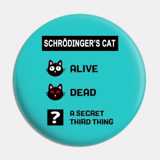 Alive Dead or Secret Third Thing Pin