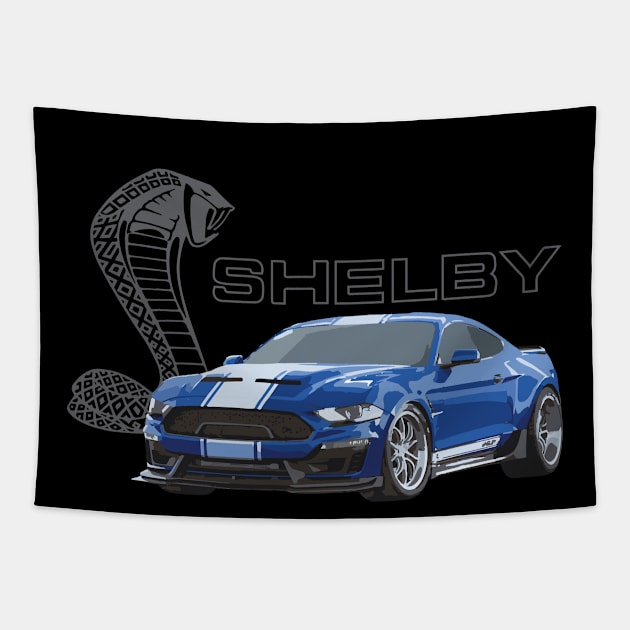 Shelby Mustang Super Snake Tapestry by cowtown_cowboy