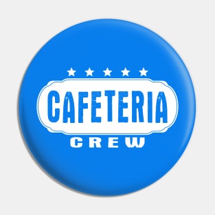 Cafeteria Crew Matching School Worker White Pin