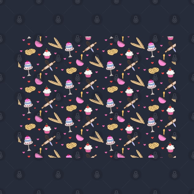 Cute Bakery Pattern by Lizzamour