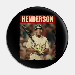 Rickey Henderson - NEW RETRO STYLE Pin