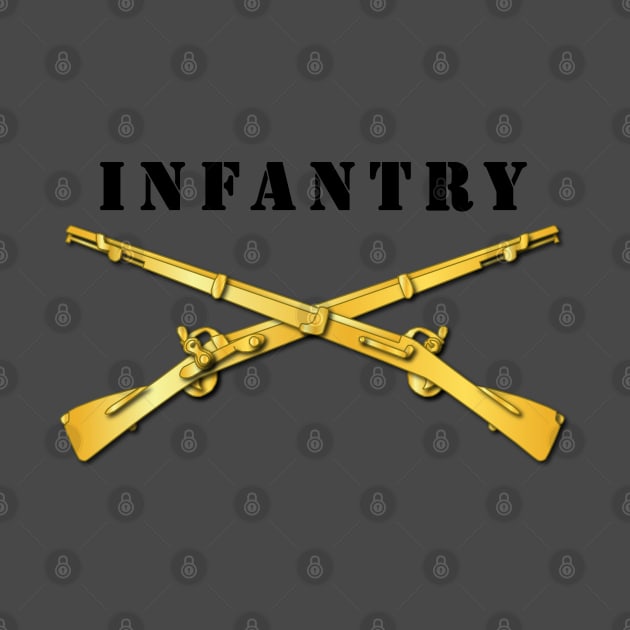 Army - Infantry Br - Crossed Rifles with Text by twix123844