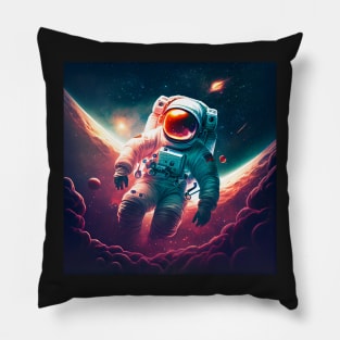 Staring into the greater abyss Pillow