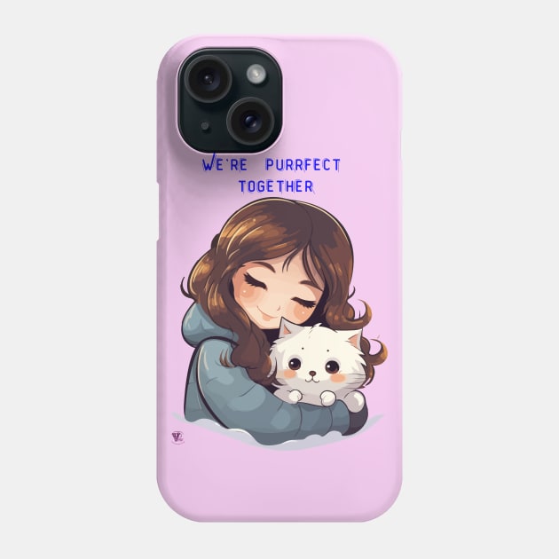 Purrfect Together Phone Case by Viper Unconvetional Concept